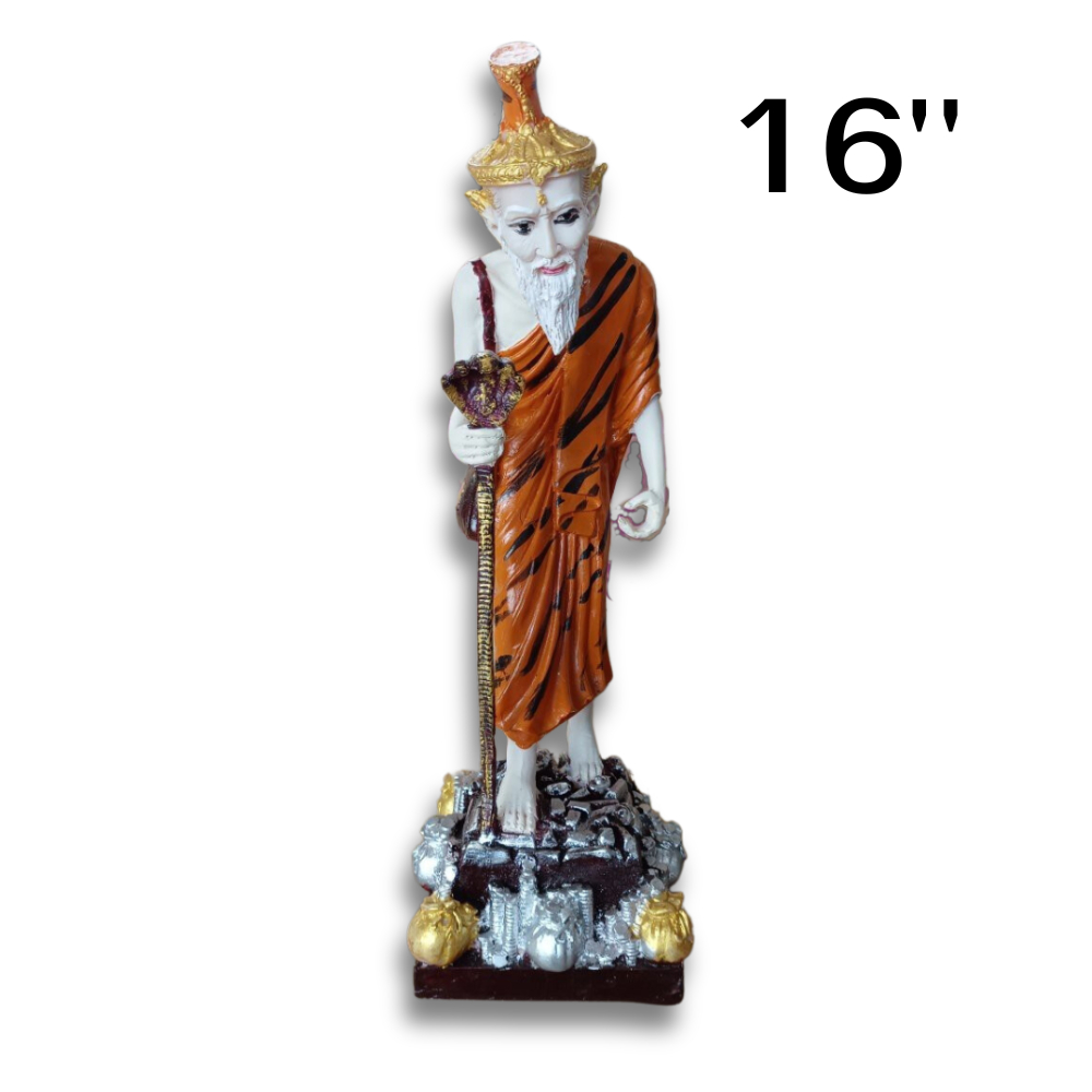 ฤาษีเดินดง แต่งสี กว้าง 5นิ้ว สูง 16นิ้ว