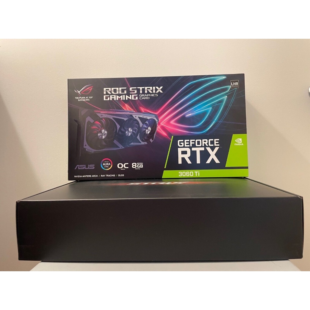 ASUS ROG Strix NVIDIA GeForce RTX 3060 Ti V2, การ์ดกราฟิกเกม 8GB GDDR6