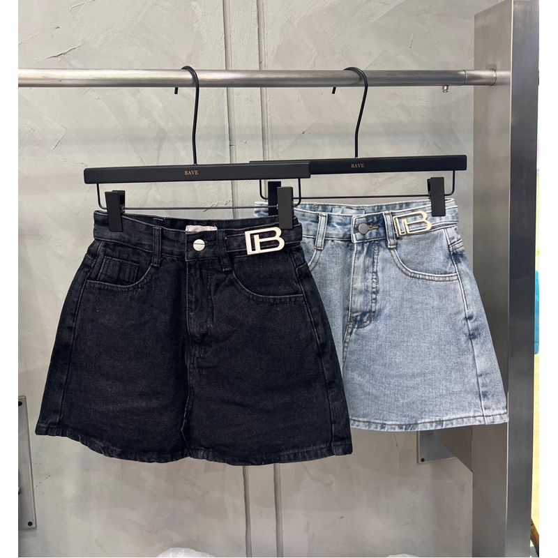 Bave jeans กระโปรงกางเกงยีนส์