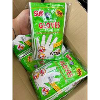 (ยกลัง) ถุงมือพลาสติก ถุงมือหยิบจับอาหาร ถุงมืออนามัย (1ลัง 12แพ็ค 3,456คู่) ****สั่งออเดอร์ละ1ลังคะ