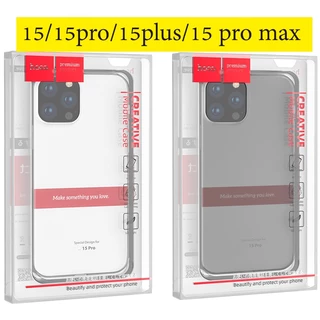 เคสHoco สีใสสีชา สำหรับไอโฟนทุกรุ่น i16/16plus/16pro max/15pro max/11,12,13,14,15 pro max,SE,i11Xs max,Xr,Xs,X,8p,7p,6p