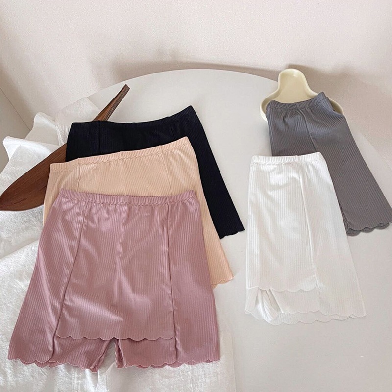 สินค้าพร้อมส่งจากไทย LoveIs Bra (N803) กางเกงขาสั้นซับใน มีกันโป๊ผ้าร่องนุ่ม