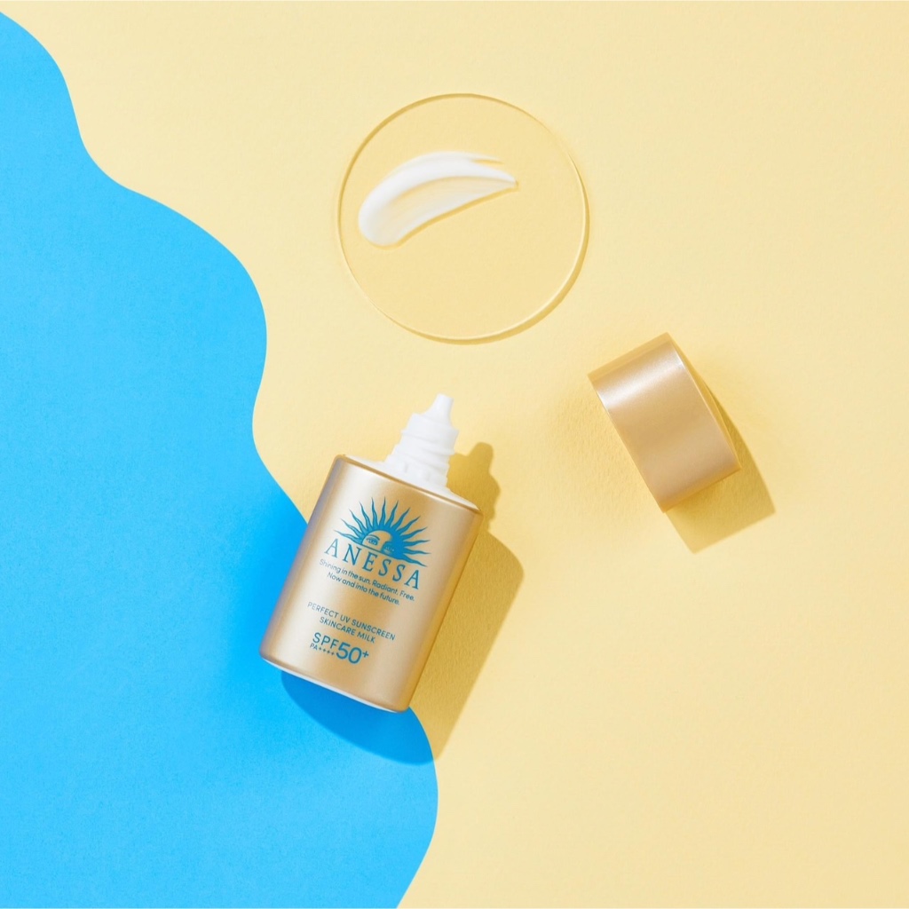 ANESSA Perfect UV Sunscreen Skincare Milk  Spf50 PA++++ กันแดดน้ำนมสูตรใหม่ 20ml