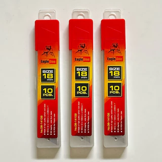 ใบมีด คัตเตอร์ Eagle One ขนาด 18 มม. ใบใหญ่ (คละ10ใบ เเละ ยกกล่อง กล่องละ 60 ใบ)