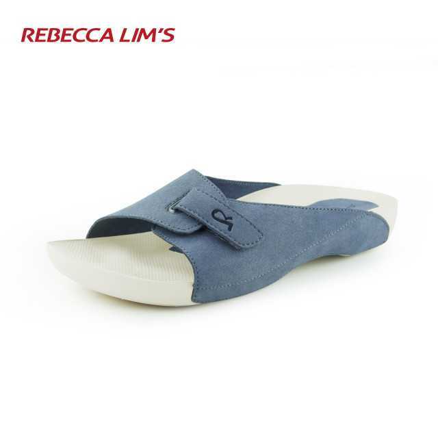 รุ่น Hongkong สีฟ้า รองเท้าสุขภาพ Rebecca Lim's by TALON แก้ปัญหาสุขภาพเท้า รองช้ำ เท้าแบน อุ้งเท้าสูง
