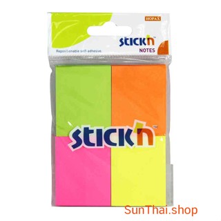กระดาษโน้ต STICKN 1.5″x2″ (1×4) 21091 คละสี NEON (จำนวน 1 แพ…