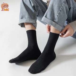 annacny ถุงเท้าข้อยาว 🧦โทนสีพื้น ขนาดFree size ผ้าหนาพิเศษ 🎁 พร้อมส่ง S20