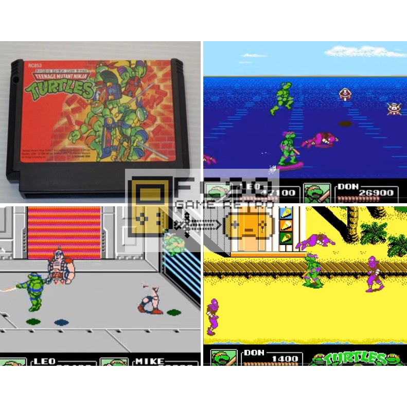 ตลับเกมนินจาเต่า3 Teenage Mutant Ninja Turtles III: The Manhattan Project [FC] ตลับมือสอง สำหรับนักส
