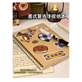 (P-192) สมุดจดบันทึก ลายเส้น เขียนหนังสือ ปกสีน้ำตาล มินิมอล ขนาด A5 จำนวน 36 และ 60 แผ่น