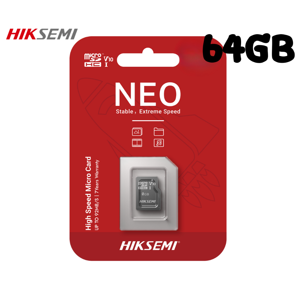 #microSD64GB
#microsdHIKSEMI
#microsdHIKSEMI64GB
#microSDราคาถูก
#HIKSEMINEOC1