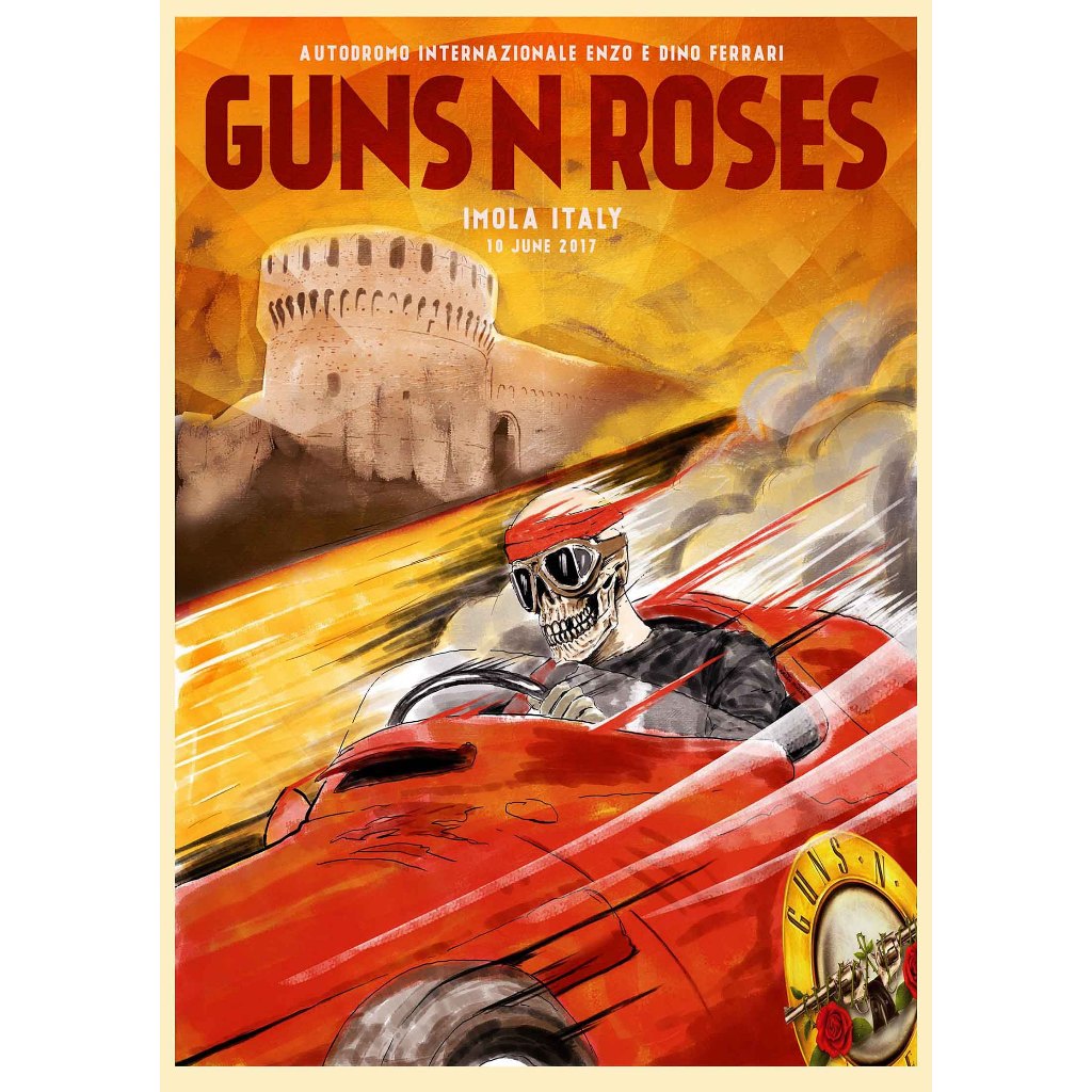 โปสเตอร์ Guns N' Roses โปสเตอร์ติดผนัง ของแต่งบ้าน วอลเปเปอร์ รูปภาพผนัง รับทำโปสเตอร์  Poster โปสเต