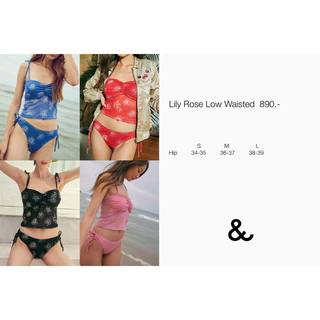 waterandothers lily rose low waisted swimwear กางเกงสำหรับว่ายน้ำเอวต่ำ