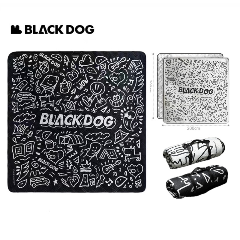 พร้อมส่งทันทีใน24ชม. BLACKDOG เสื่อปิกนิค เสื่ออเนกประสงค์ กันน้ำ มี2สี 2ไซส์​ให้เลือก พรมแคมป์ปิ้ง กันน้ำได้