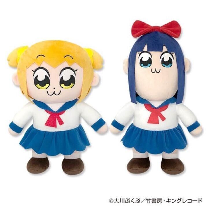 TAITO POP TEAM EPIC Kuso Deka Big Plush Doll Popuko Pipimi Set of 2