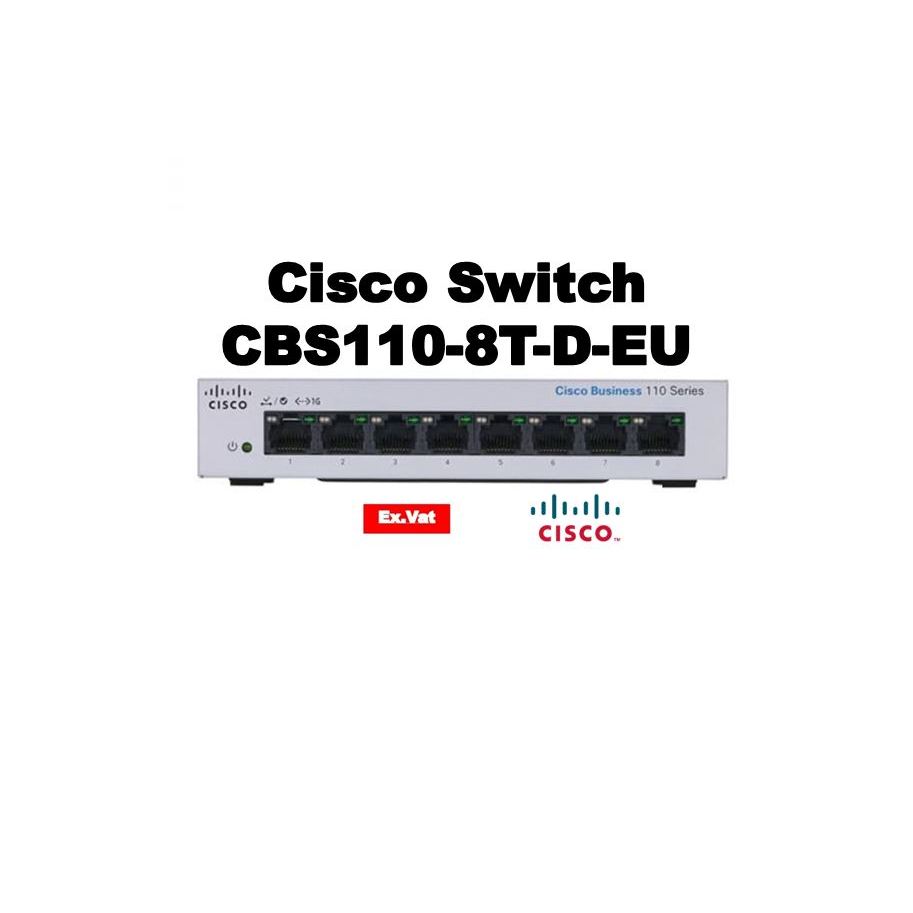 Cisco Switch 8 Port (CBS110-8T-D-EU)