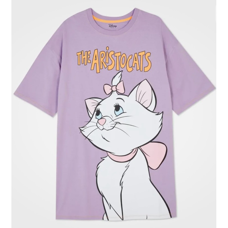 Ladies DISNEY ARISTOCATS Nightshirt Women Oversize Nightie Pyjamas Primark Marie Cat
