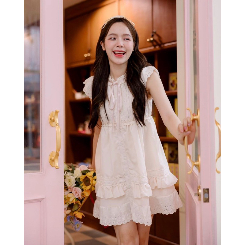 on.december25 Mini muffin Dress ไซส์ S (ส่งต่อ)