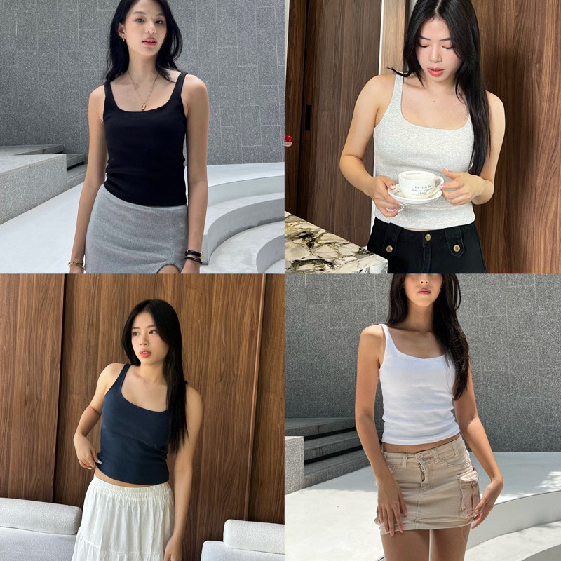 unpainted.bkk - Rib tank top