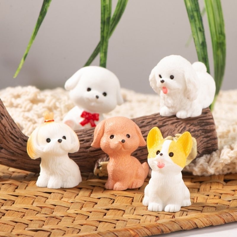 ตุ๊กตาหมา ตุ๊กตาจิ๋ว ตุ๊กตาประดับสวน ตกแต่งสวน ตกแต่งกระถาง