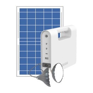 Portable Solar Battery With Lighting แบตเตอรี่พลังงานแสงอาทิตย์แบบพกพาพร้อมแสงสว่าง