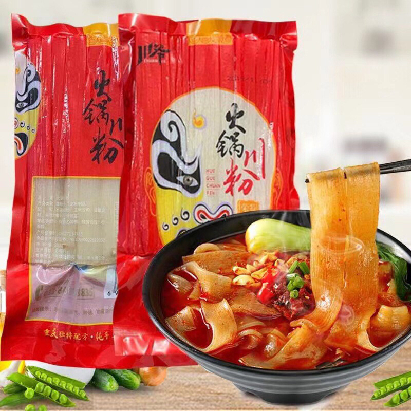 เส้นมันเทศสุกี้จีน เส้นหนึบมันม่วง 火锅川粉หนานุ่มเคี้ยวหนึบอร่อย ห่อใหญ่200g