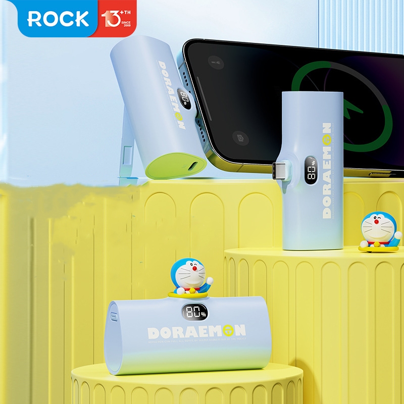 Powerbank โดเรม่อน แบตเตอรี่สำรอง พาวเวอร์แบงค์โดเรม่อน 4800mAh