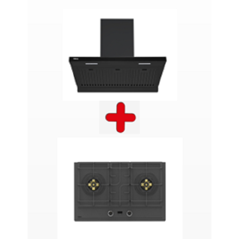 TEKA เครื่องดูดควัน TEKA DHA 90 BK + TEKA เตาฝังกระจก รุ่น  เตาแก๊ส 2 หัวเตา รุ่น GTI 78 2G AI AL 2T