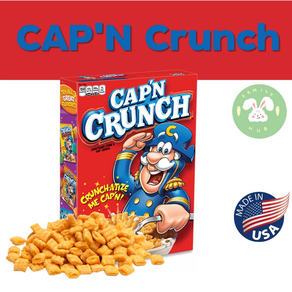 Cap’n Crunch Original Cereal 398g ซีเรียล Cap'n Crunch สินค้านำเข้าจากอเมริกา ลอทใหม่ พร้อมส่ง