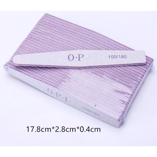 ตะไบหยาบ ทรงเพชร-ทรงหวี ยี่ห้อ O•P•I 100/180 (แพค 10 ชิ้น)