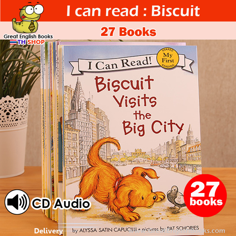 (ใช้โค้ดรับcoinคืน10%ได้) พร้อมส่ง เซตละ 27 เล่ม เซตหนังสือ I Can Read (My First Reading) Biscuit Set cd เสียง