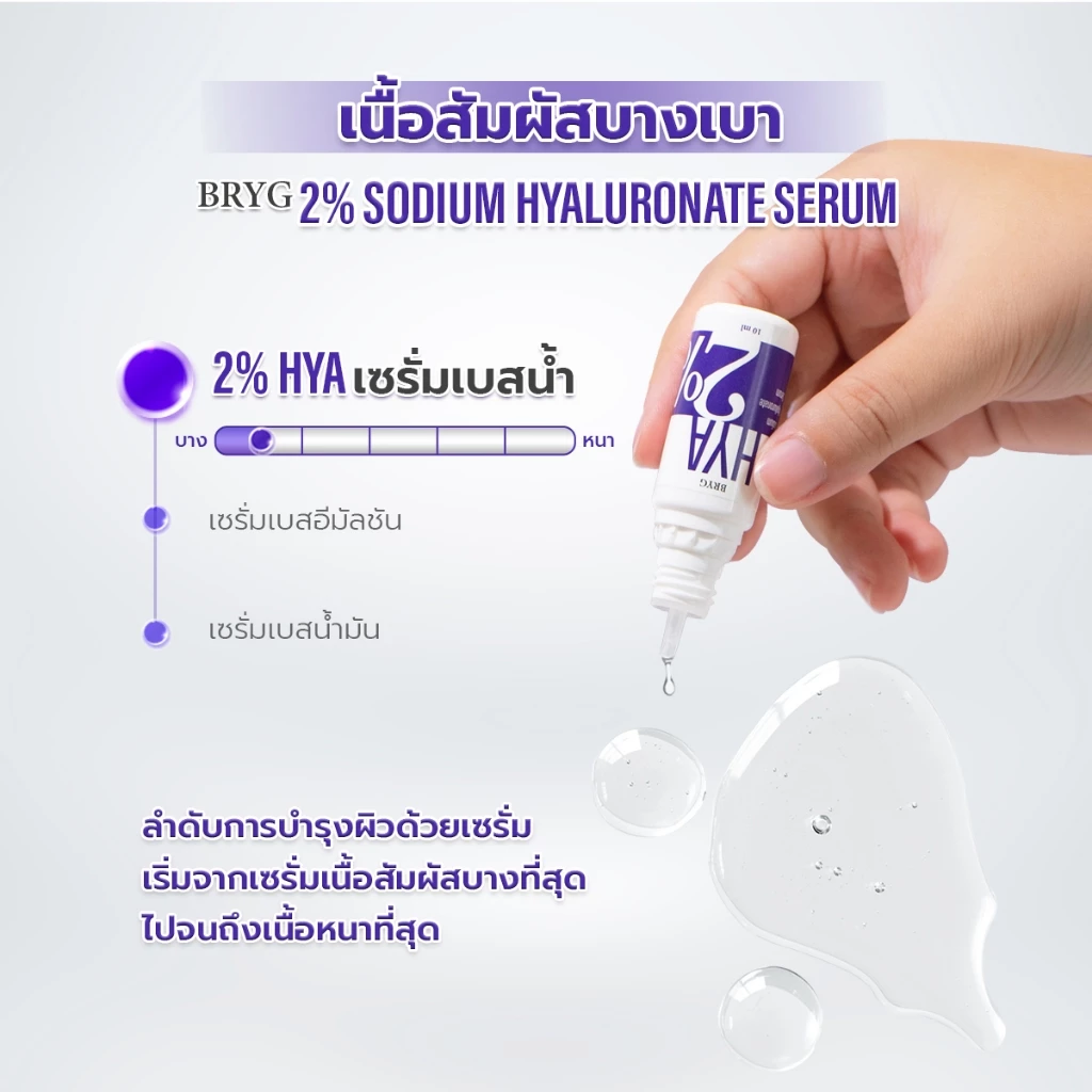 BRYG HYA Serum ไฮยาลูรอน 2% บำรุงผิวชุ่มชื้น thumbnail 5