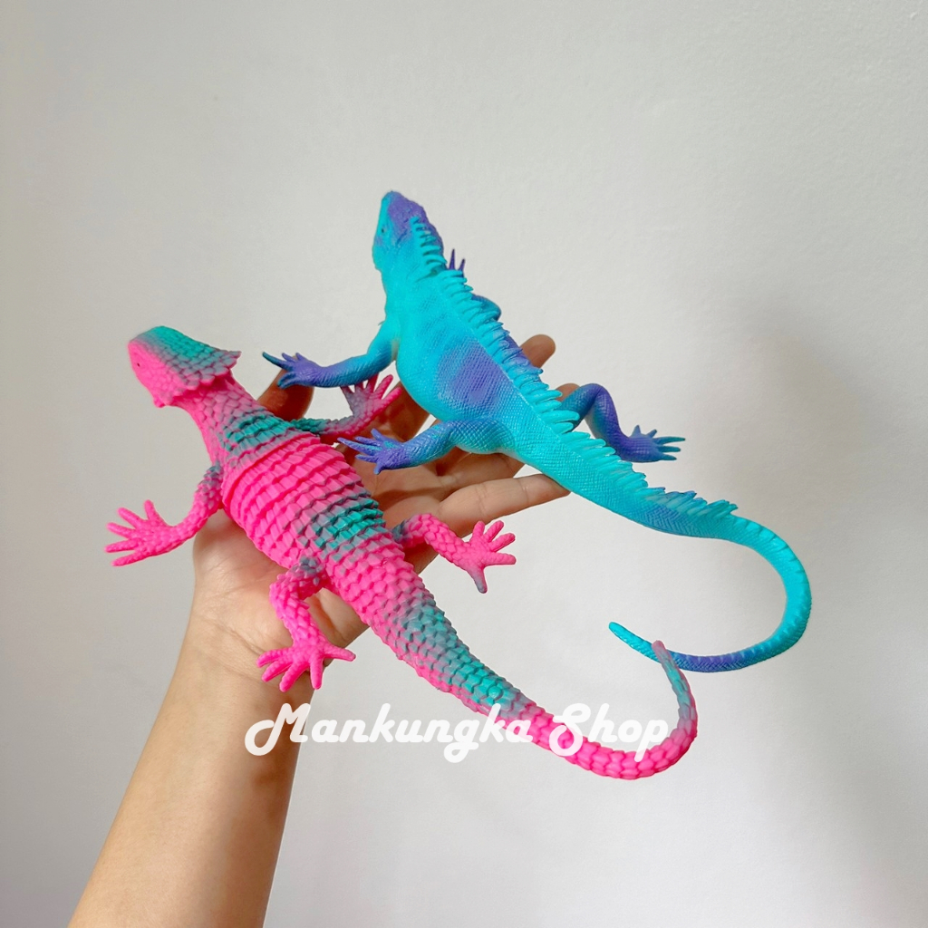 (ขนาดหัว-หาง 8-9 นิ้ว) กิ้งก่า สัตว์เลื้อยคลาน สัตว์ปลอม ของเล่นปลอม ของเล่นแกล้งคน ของเล่นเด็ก - รูปที่ 4