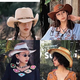 🍂หมวกคาวบอย คาวเกิร์ล🍂 พร้อมส่งนะคะ ใส่สวมศีรษะ พร็อพโบฮีเมียน Unicrony