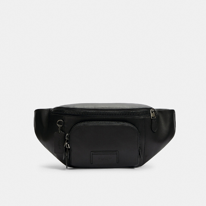 Coach C2716 Track Belt Bag (QB/BK) กระเป๋าคาดอกผู้ชาย สี Black