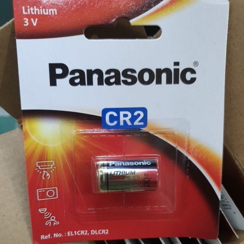 [ เเพ๊คเเดง CR2/ Panaเเท้ ] ถ่าน Panasonic  CR 2 ((( ของเเท้ 💯% )))