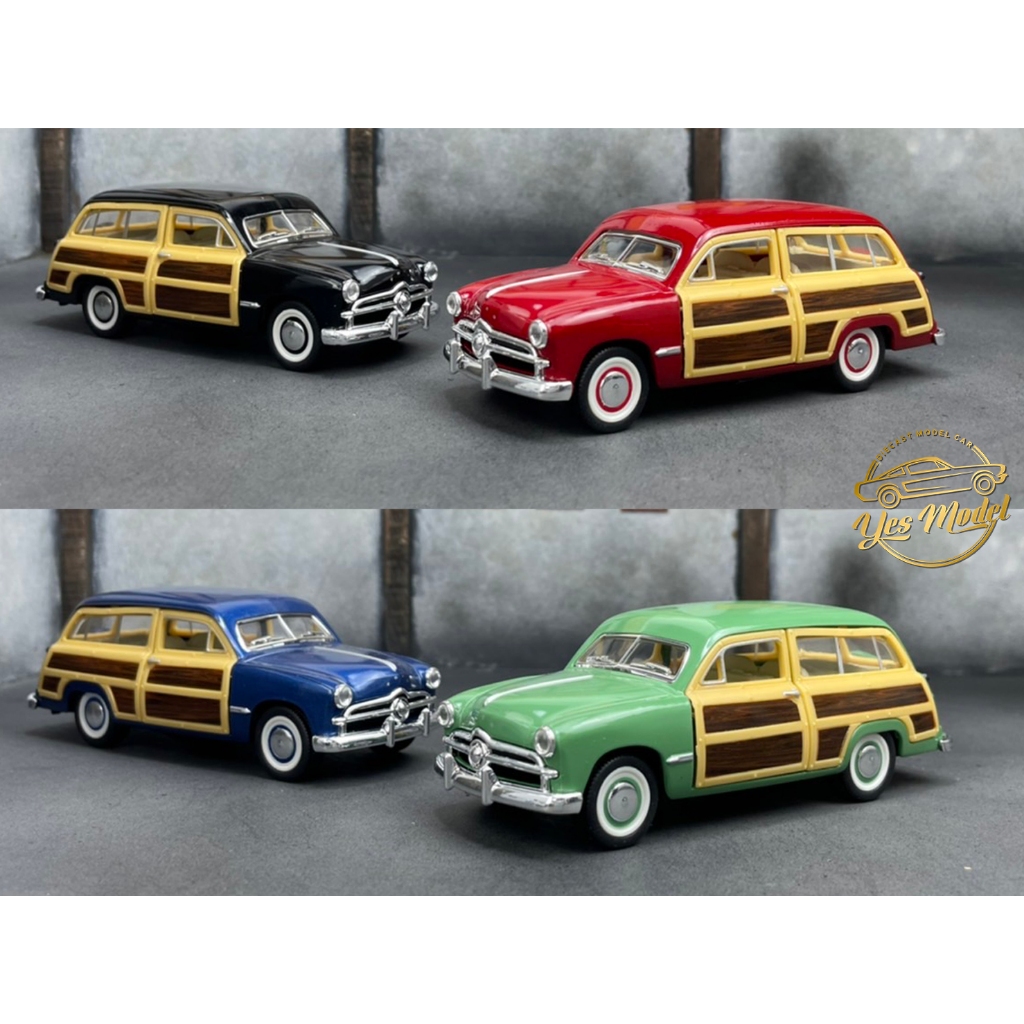 ford รถของเล่น โมเดลรถสะสม โมเดลรถเหล็กFord Woody Wagon 1949