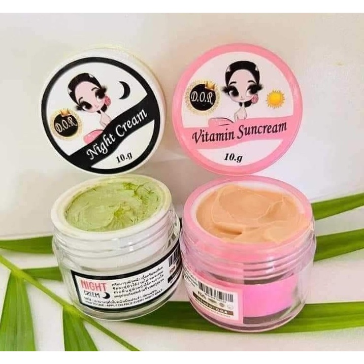 D.O.R Vitamin Sun cream & Night cream အသင့်ရှိ🌿🌿🌿 10g.