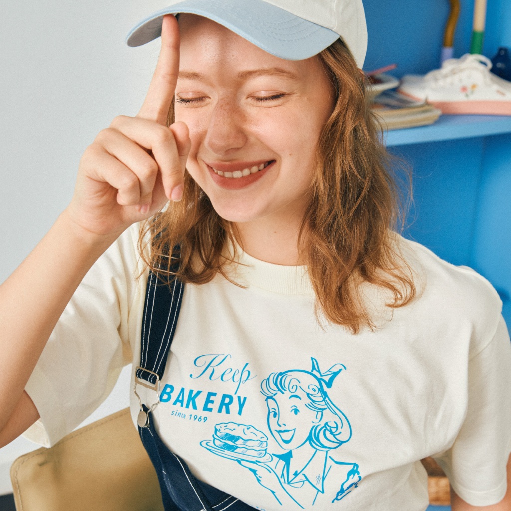 T-shrit เต็มตัว - Keep Bakery เสื้อยืดลายสกรีน