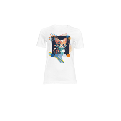 Cute Blue and Orange Cat shirt