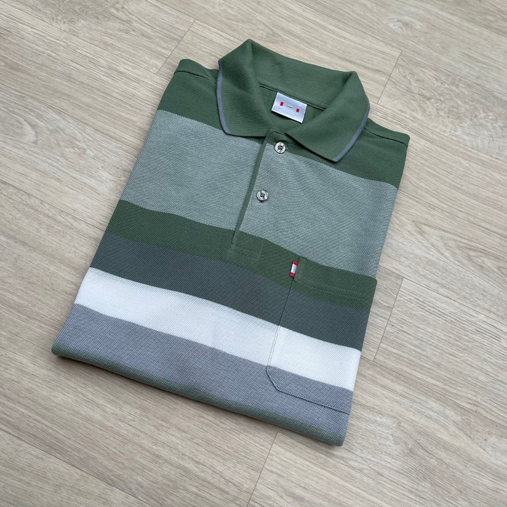 GQ  เสื้อยืดคอปก คอโปโล เสื้อคนทำงาน แบรนด์จี คิว ของแท้ ราคาดีคร่าา