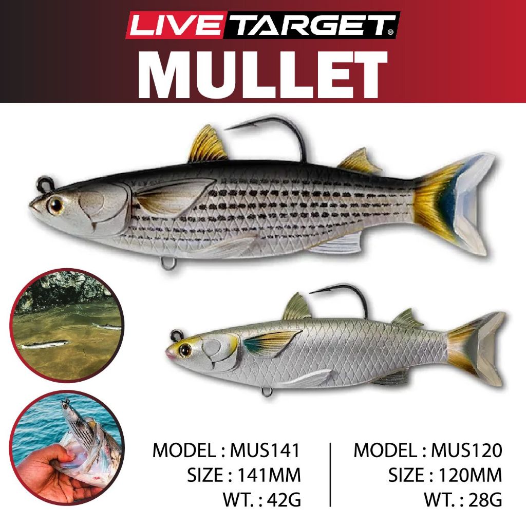 เหยื่อปลอม LIVETARGET MULLET
