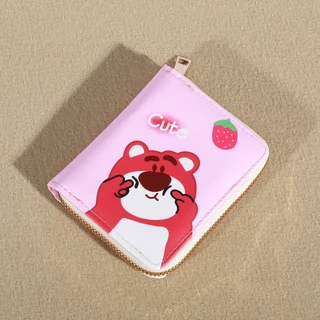 912-1 กระเป๋าสตางค์น่ารัก กระเป๋าสตางค์ พร้อมช่องใส่บัตร สําหรับผู้หญิง ใบสั้น