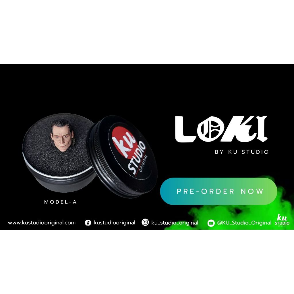 หัวเพ้นท์ Loki Head Sculpt 1/12