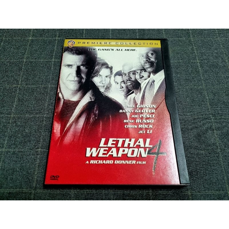 DVD ภาพยนตร์แอ็คชั่นคอมเมดี้ภาคต่อคู่หูตำรวจสุดมันส์ "Lethal Weapon 4 / ริกส์ คนมหากาฬ 4" (1998)