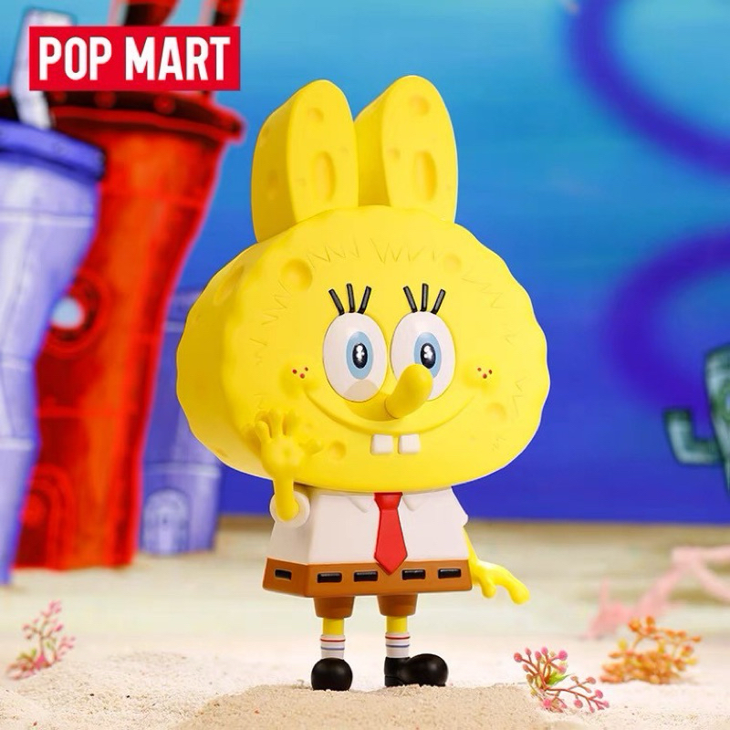XL SpongeBob Labubu by Kasing Lung x POP MART