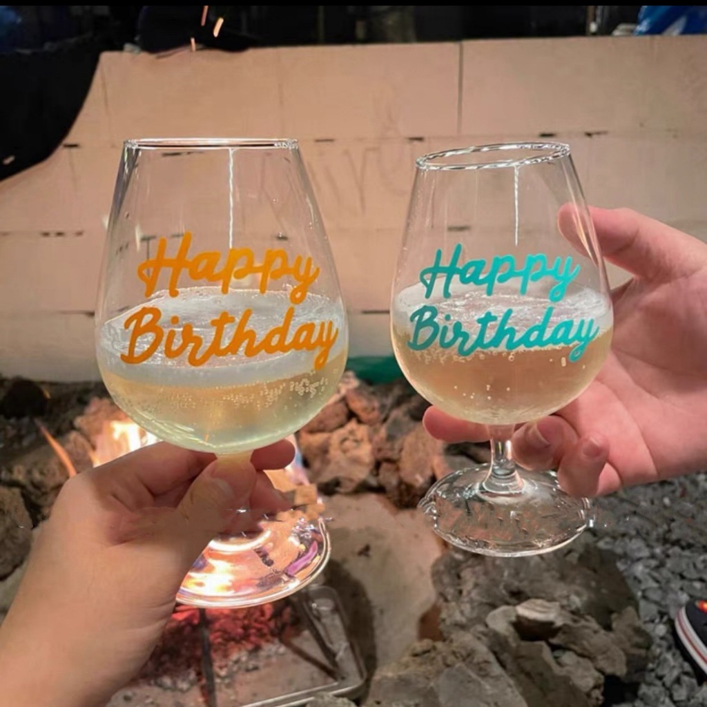 DC012 สติ๊กเกอร์แปะแก้ว Happy BirthdayจัดPartyวันเกิด S5-2