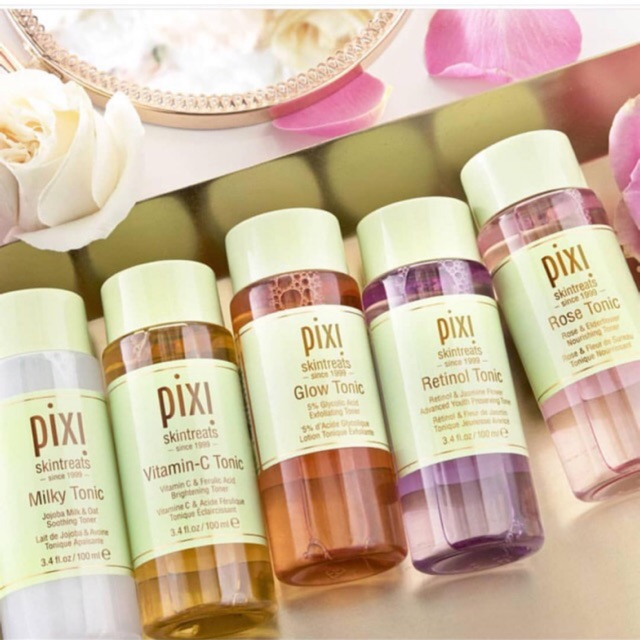 Pixi Glow Tonic /Milky Tonic/ Vitamin-C Tonic Toner 100ml，ช่วยผัดเซลล์ผิว ผิวกระจ่างใส ลดสิว