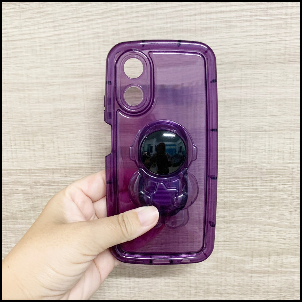 เคส OPPO A16 A17 A17K เคส+ขาตั้ง การ์ตูนอวกาศ