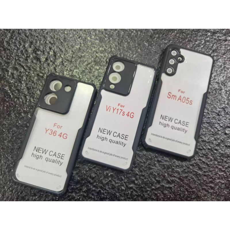 {ส่งจากไทย}เคสกันกระแทกขอบสีหลังใส Redmi12(4g) Redmi12c RedmiNote12(4g) RedmiNote12(5g) pocoX5 RedmiNote12pro(5g)