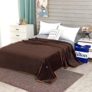 ผ้าห่มนาโนรุ่นหนานุ่มสีพื้น 6 ฟุต Hilton (1.2kg)